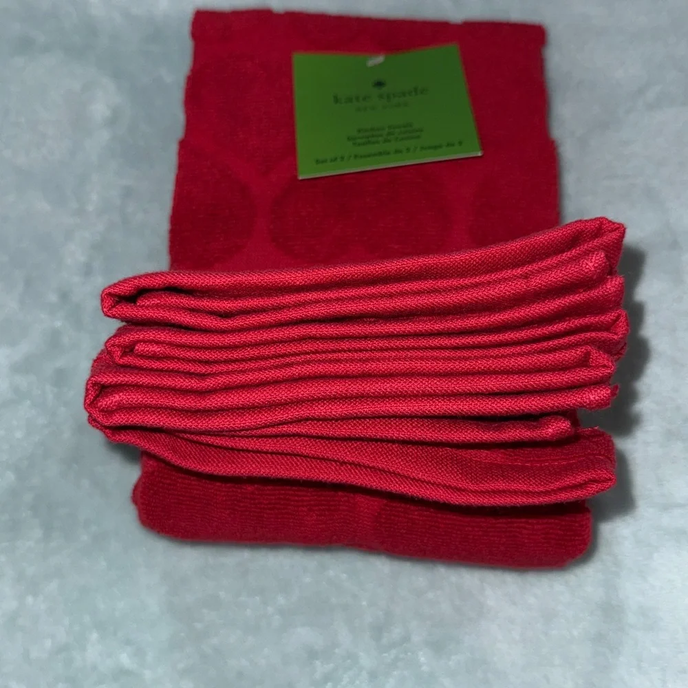 kate spade Red Heart Design Kitchen Towels